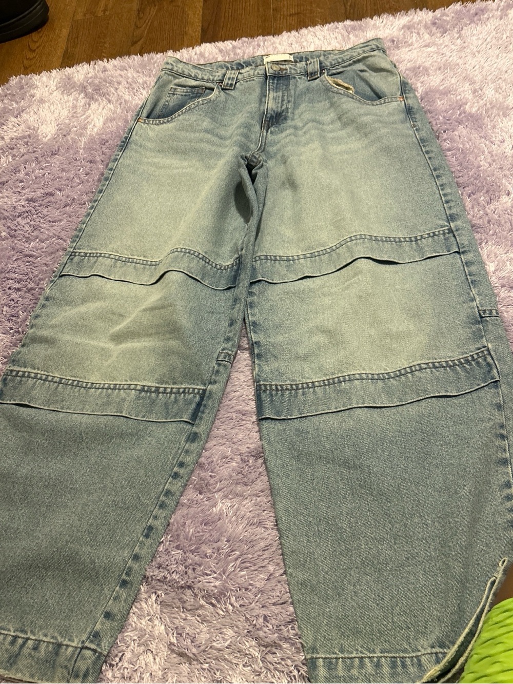 Women’s Light Blue Wide-Leg Jeans